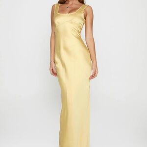 Princess Polly Yellow Satin Chemise